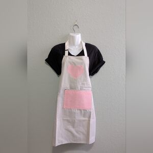 Apron With Pink Heart, Towel, Napkins